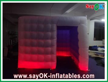 Inflatable Party Decorations Bright Lighting Inflatable Photo Booth Fire-Proof Purple Inside L3 X W3 X H3m