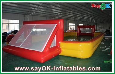 Outdoor Custom 12 x 2 x 6m Inflatable Soccer Field / Football Pitch With Air Pump