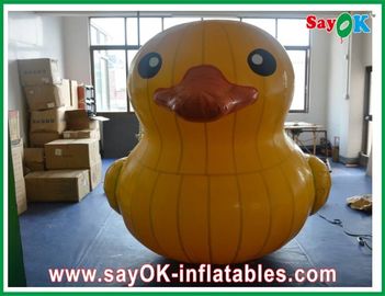 Inflatable Animal Balloons Events Height 4M Inflatable Yellow Duck Customized With 750w Air Blower