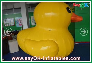 Inflatable Animal Balloons Events Height 4M Inflatable Yellow Duck Customized With 750w Air Blower