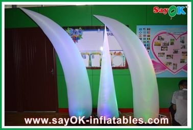 Outdoor Nylon Cloth Inflatable Lighting Cone With Led Light