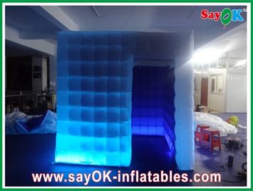 Kids Photo Booth One Door Inflatable Photobooth 210D Oxford Cloth With Led Lights Versatile
