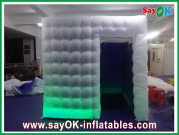 Kids Photo Booth One Door Inflatable Photobooth 210D Oxford Cloth With Led Lights Versatile