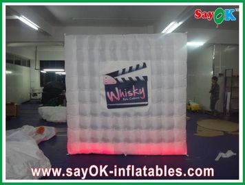 Kids Photo Booth One Door Inflatable Photobooth 210D Oxford Cloth With Led Lights Versatile