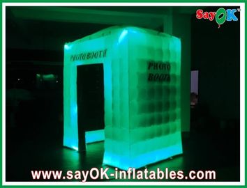 Safe Pitched Roof Inflatable Photo Booth CE Blower With 2 Side Windows