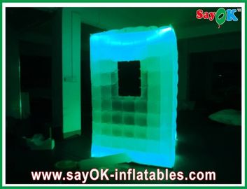 Inflatable Photo Booth Rental Safe Pitched Roof Inflatable Photo Booth CE Blower With 2 Side Windows