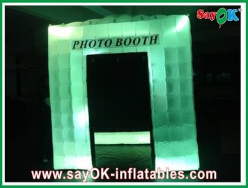 Inflatable Photo Booth Rental Safe Pitched Roof Inflatable Photo Booth CE Blower With 2 Side Windows