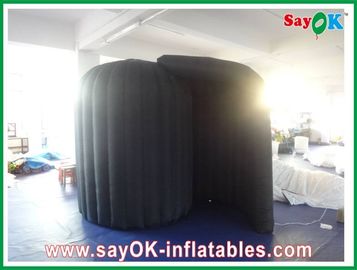 Professional Photo Studio Portable Inflatable Blow-Up Photobooth Fire-Resistant With Logo Black