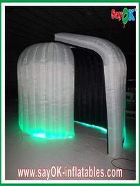 Advertising Booth Displays Durable Rounded Inflatable Blow Up Photobooth 3 X 2.3 X 2m With Black Inside