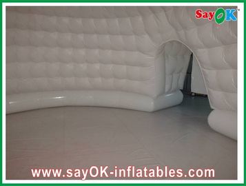 Domed Inflatable Igloo Waterproof Oxford Cloth Inflatable Air Tent White 10m Customed CE