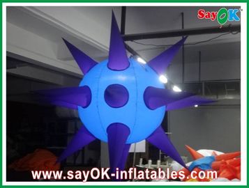 LED Decoration Inflatable Sea Urchin Spike Ball Model With Colorful Lights For Events And Disco