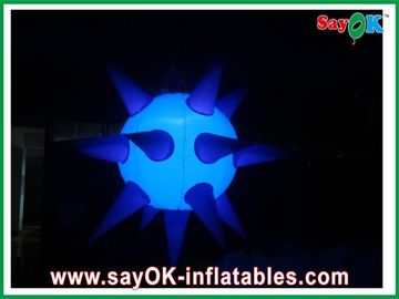 LED Decoration Inflatable Sea Urchin Spike Ball Model With Colorful Lights For Events And Disco