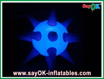 LED Decoration Inflatable Sea Urchin Spike Ball Model With Colorful Lights For Events And Disco