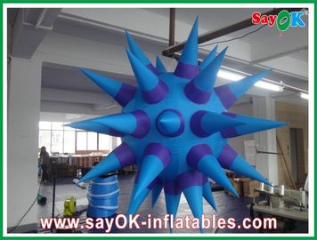 Hanging Inflatable Lighting Decoration , Purple 2m Inflatable Led Star