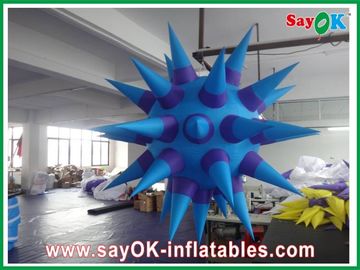 Hanging Inflatable Lighting Decoration , Purple 2m Inflatable Led Star