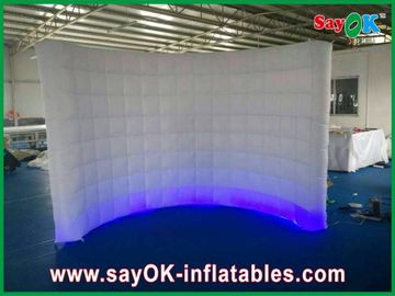 Inflatable WALL Led Light Curved Wall L3 X W1.5 X H2m With Blower Inflatable Work Tent