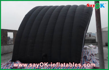 Black Waterproof Inflatable Family Tent With Oxford Cloth And PVC Coating For Ourdoor Inflatable Work Tent