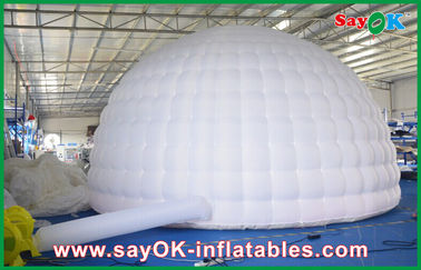 Led Lights Inflatable Air Tent , Diameter 5m Inflatable Dome Tent