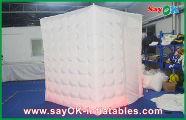 Advertising Booth Displays Durable Inflatable Photo Tent One Side Door For Wedding Ceremony