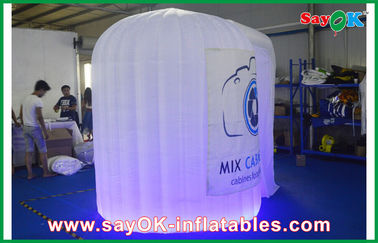 Inflatable Led Photo Booth Circular Shaped Inflatable Photo Booth Fire-Proof Oxford Cloth