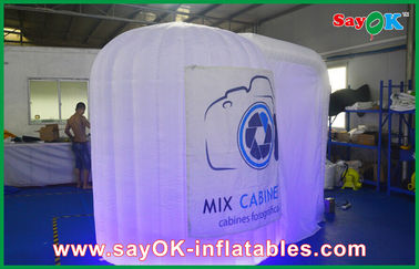 Inflatable Led Photo Booth Circular Shaped Inflatable Photo Booth Fire-Proof Oxford Cloth