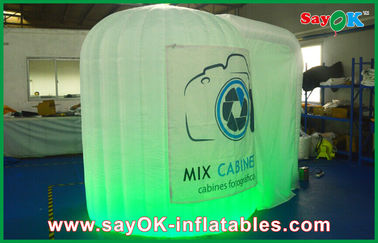 Inflatable Led Photo Booth Circular Shaped Inflatable Photo Booth Fire-Proof Oxford Cloth