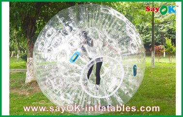 inflatable beach games Clear Durable Inflatable Zorb Ball For Entertainment 1.0mm PVC