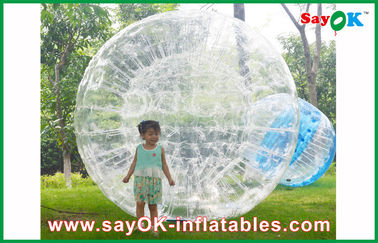 inflatable beach games Clear Durable Inflatable Zorb Ball For Entertainment 1.0mm PVC