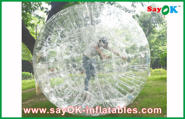 inflatable beach games Clear Durable Inflatable Zorb Ball For Entertainment 1.0mm PVC