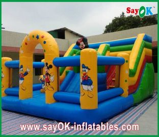 Commercial Grade Bounce Houses Mickey Mouse Castle Bounce House Inflatable For Family Entertainment