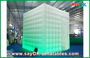 Inflatable Party Decorations One Door Lighting Inflatable Photo Booth Durable Oxford Cloth