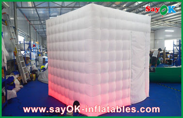 Inflatable Party Decorations One Door Lighting Inflatable Photo Booth Durable Oxford Cloth