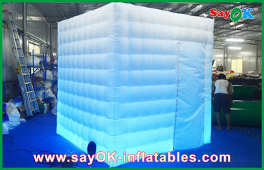 Inflatable Party Decorations One Door Lighting Inflatable Photo Booth Durable Oxford Cloth