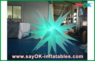 Diameter 1.5m Inflatable Lighting Decoration , Adverstiing Led Light Star