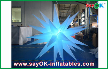 Diameter 1.5m Inflatable Lighting Decoration , Adverstiing Led Light Star