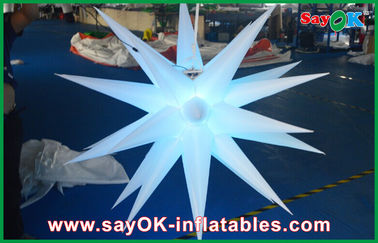 Diameter 1.5m Inflatable Lighting Decoration , Adverstiing Led Light Star