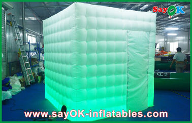 Wedding Photo Booth Hire Inflatable Cube Photo Booth With Led Lights Custom Made Logo