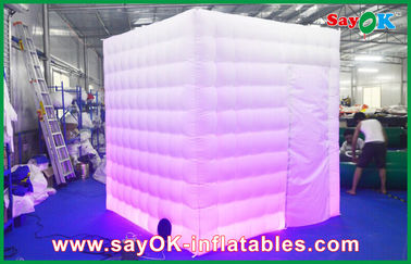 Wedding Photo Booth Hire Inflatable Cube Photo Booth With Led Lights Custom Made Logo