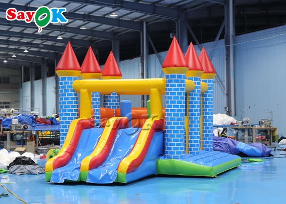 Children'S Playground Colorful Inflatable Bounce House With Slide 5m 16.40ft