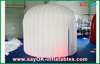 Inflatable Party Decorations Golden Inflatable Photobooth Two Doors With Lighting Air Blower