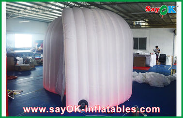 Inflatable Party Decorations Golden Inflatable Photobooth Two Doors With Lighting Air Blower