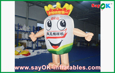 Blow Up Cartoon Characters Outdoor Cartoon Inflatable Mascot Costume Wind-Proof With Blower