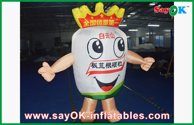 Blow Up Cartoon Characters Outdoor Cartoon Inflatable Mascot Costume Wind-Proof With Blower