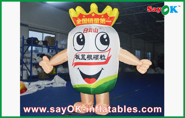 Blow Up Cartoon Characters Outdoor Cartoon Inflatable Mascot Costume Wind-Proof With Blower