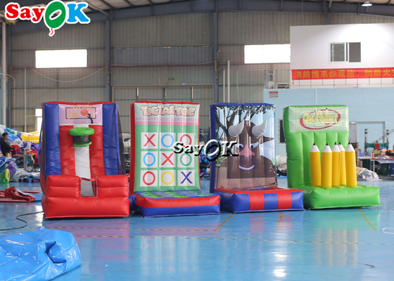 Inflatable Lawn Games Interactive Carnival Inflatable Sports Games Basketball Shooting Tic-Tac-Toe Ring Throwing