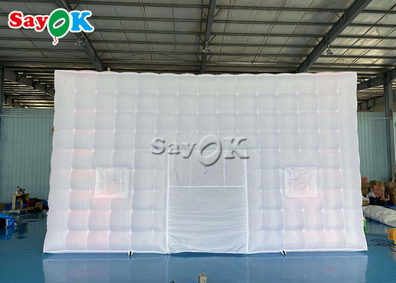 210D Oxford Cloth Inflatable Led Cube Tents Square 7*7*4mH