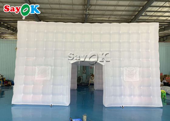 210D Oxford Cloth Inflatable Led Cube Tents Square 7*7*4mH