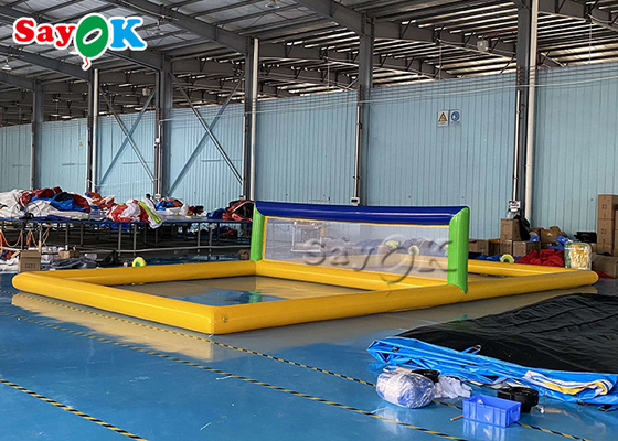 Inflatable Water Parks Adults Interactive Inflatable Water Volleyball Court Airtight Multi Function Floating