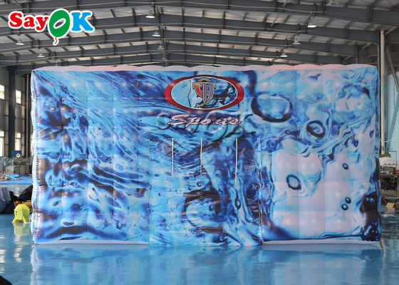 Fully Printed Inflatable LED Cube Tent Square For Party Events