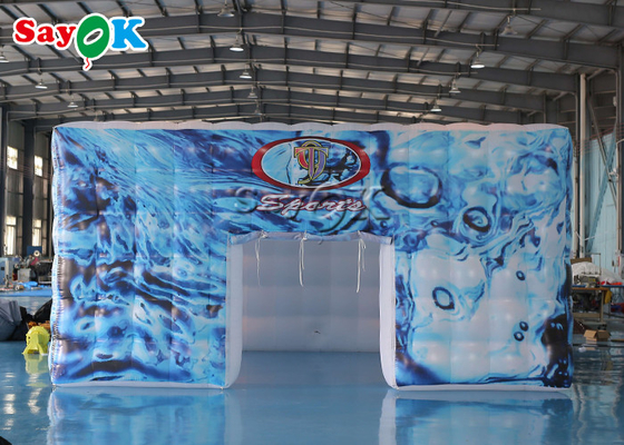 Fully Printed Inflatable LED Cube Tent Square For Party Events